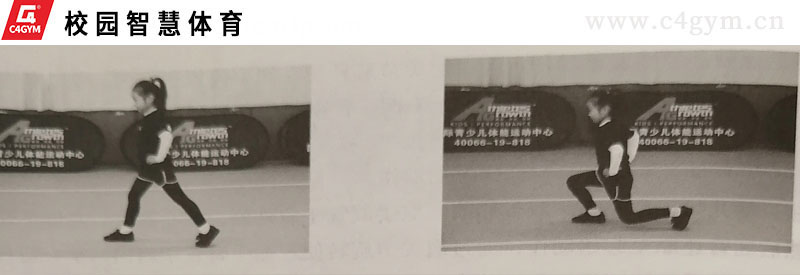 站姿矢狀面前后分腿上下推撐